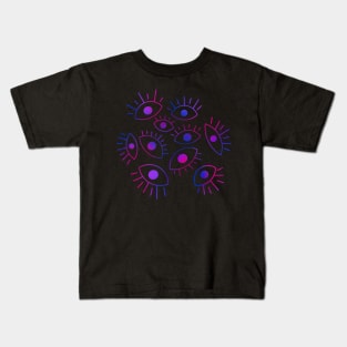 Eyes of the Void - Bi Pride Kids T-Shirt